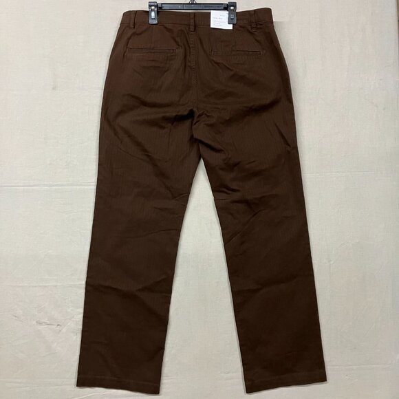 NWT Goodfellow & Co Men's 33X32 Brown Straight Leg Utility Pants Herringbone - Picture 11 of 14